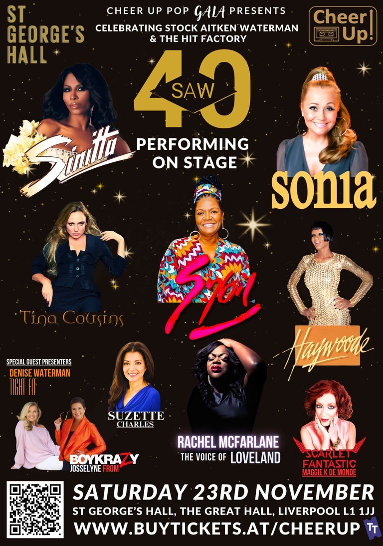 Cheer Up presents Sinitta roadshow, Viaduct Showbar Leeds, Saturday 16th October 2021 featuring Sinitta